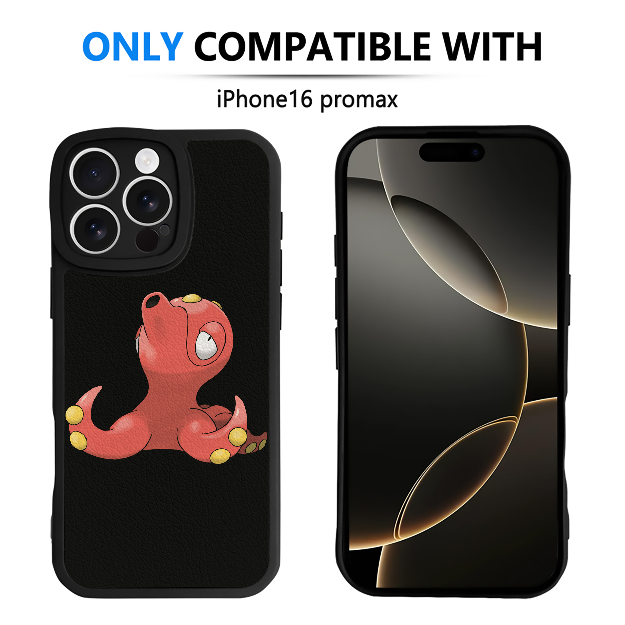 （画像用） ポケットモンスター Pokémon 【iPhone 16シリーズ対応】シリコンスマホケース（レザー調） 材質：シリコン